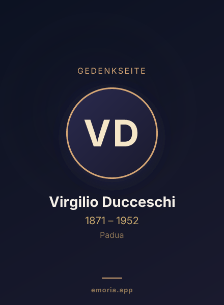 Gedenkportrait von Virgilio Ducceschi