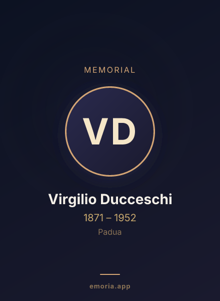 Memorial portrait of Virgilio Ducceschi