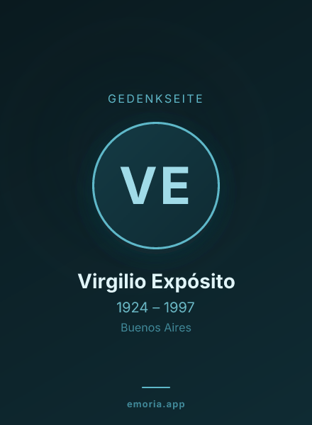 Gedenkportrait von Virgilio Expósito