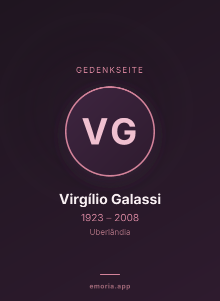 Gedenkportrait von Virgílio Galassi