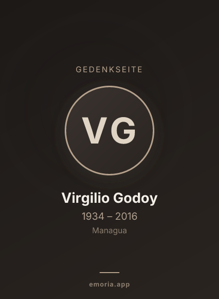 Gedenkportrait von Virgilio Godoy
