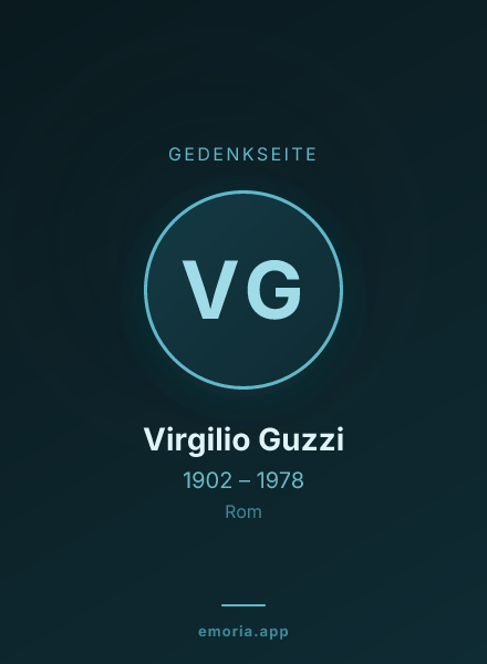 Gedenkportrait von Virgilio Guzzi