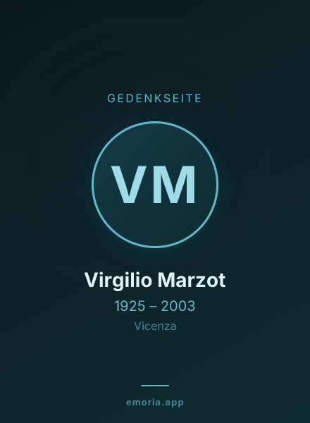 Gedenkportrait von Virgilio Marzot