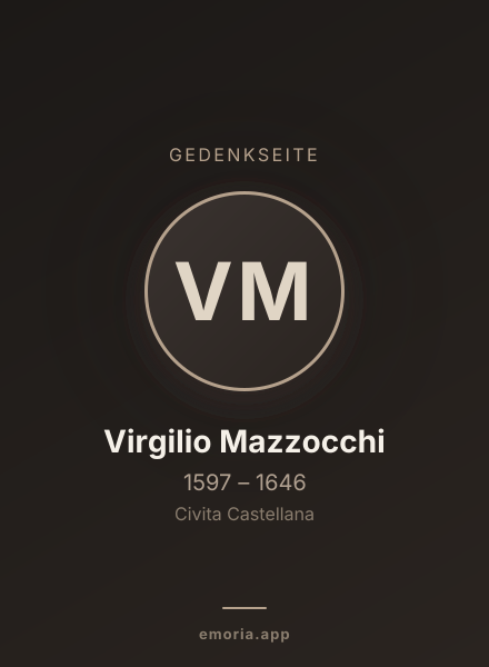 Gedenkportrait von Virgilio Mazzocchi