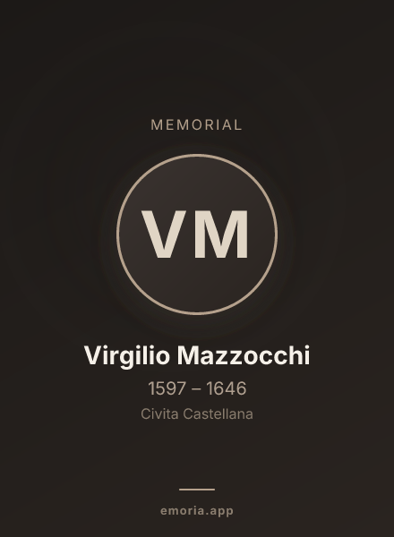 Memorial portrait of Virgilio Mazzocchi