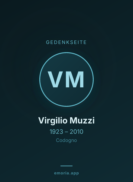 Gedenkportrait von Virgilio Muzzi