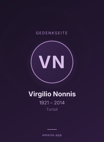 Gedenkportrait von Virgilio Nonnis