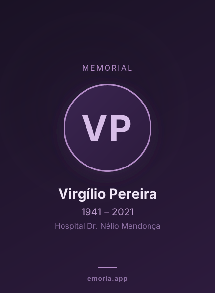 Memorial portrait of Virgílio Pereira