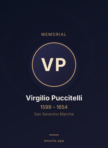 Memorial portrait of Virgilio Puccitelli