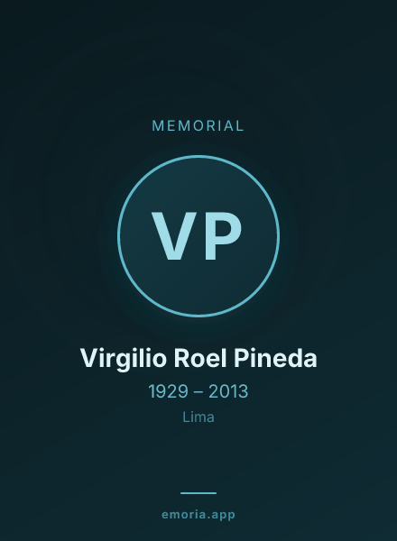 Memorial portrait of Virgilio Roel Pineda