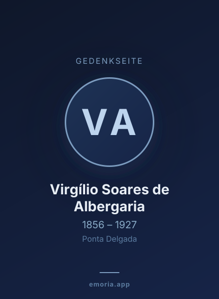 Gedenkportrait von Virgílio Soares de Albergaria