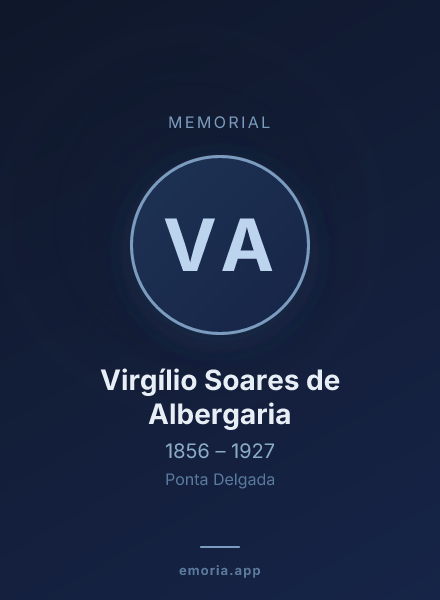 Memorial portrait of Virgílio Soares de Albergaria