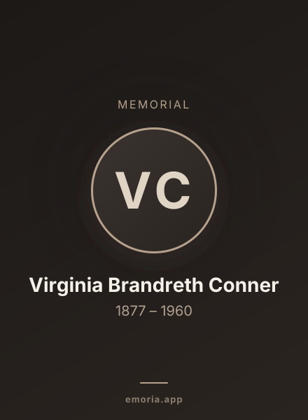 Memorial portrait of Virginia Brandreth Conner