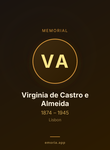 Memorial portrait of Virginia de Castro e Almeida