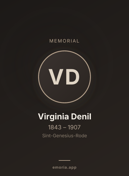 Memorial portrait of Virginia Denil