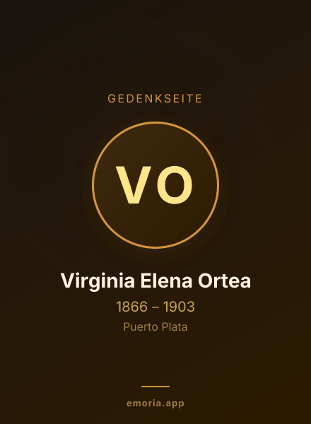 Gedenkportrait von Virginia Elena Ortea