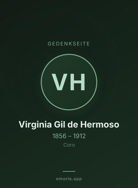 Gedenkportrait von Virginia Gil de Hermoso