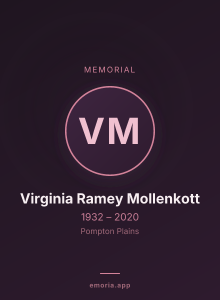 Memorial portrait of Virginia Ramey Mollenkott