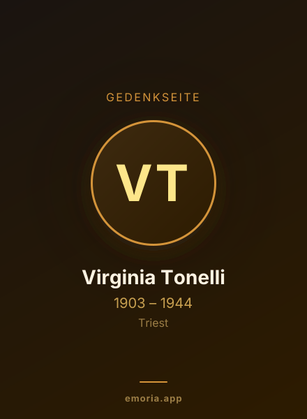 Gedenkportrait von Virginia Tonelli
