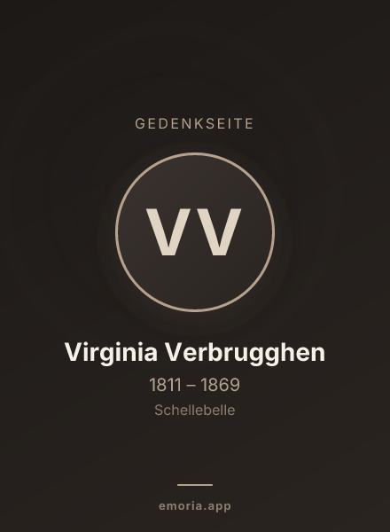 Gedenkportrait von Virginia Verbrugghen