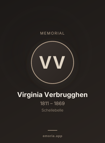 Memorial portrait of Virginia Verbrugghen