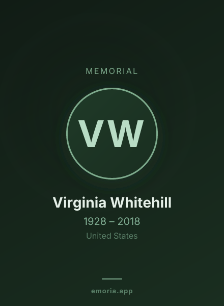 Memorial portrait of Virginia Whitehill