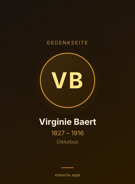 Gedenkportrait von Virginie Baert