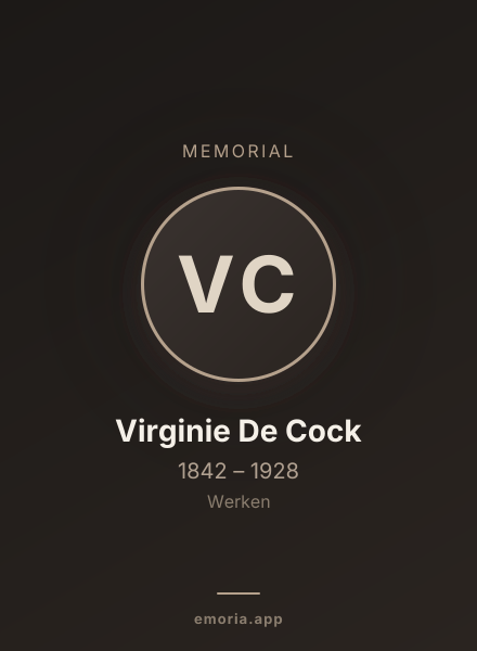 Memorial portrait of Virginie De Cock