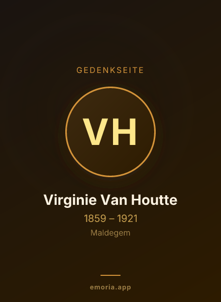 Gedenkportrait von Virginie Van Houtte