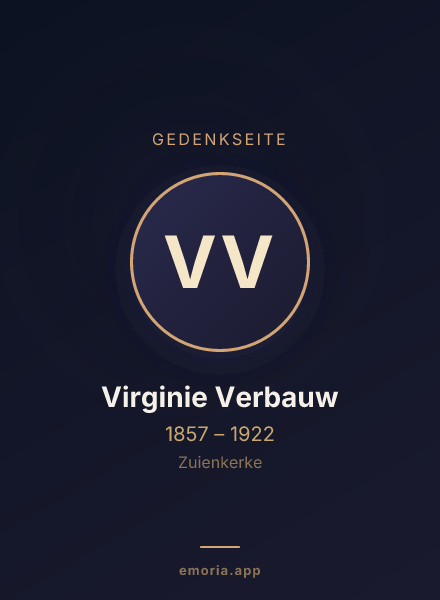 Gedenkportrait von Virginie Verbauw