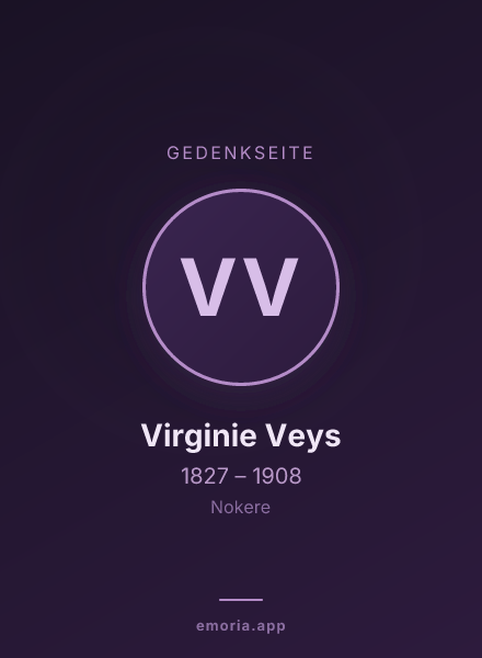 Gedenkportrait von Virginie Veys