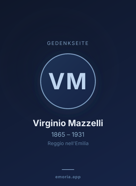 Gedenkportrait von Virginio Mazzelli