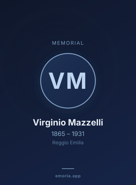 Memorial portrait of Virginio Mazzelli