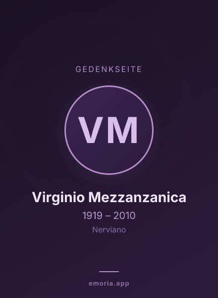 Gedenkportrait von Virginio Mezzanzanica