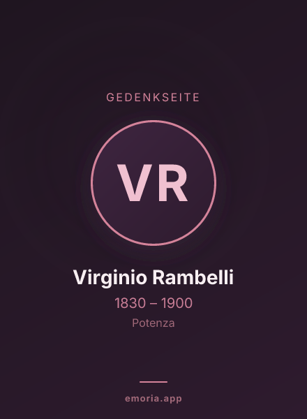Gedenkportrait von Virginio Rambelli