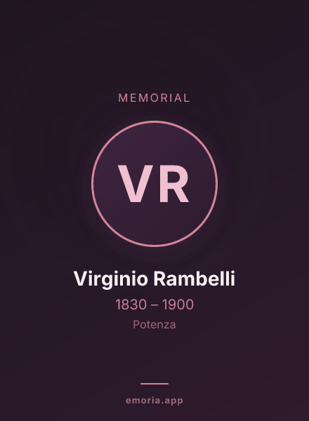 Memorial portrait of Virginio Rambelli