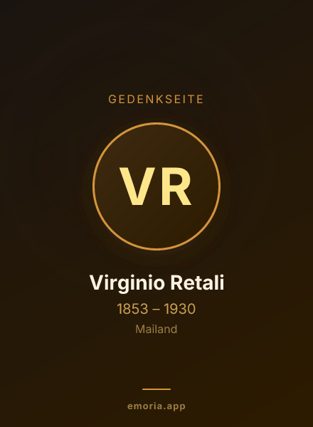 Gedenkportrait von Virginio Retali