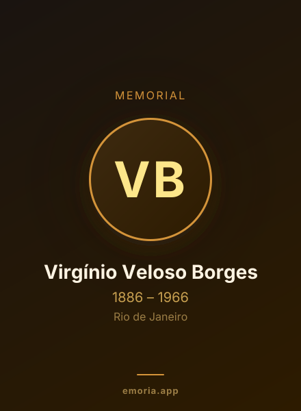 Memorial portrait of Virgínio Veloso Borges