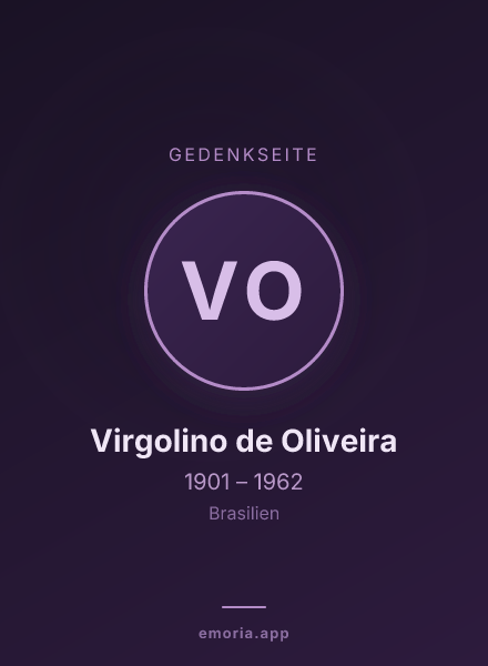 Gedenkportrait von Virgolino de Oliveira