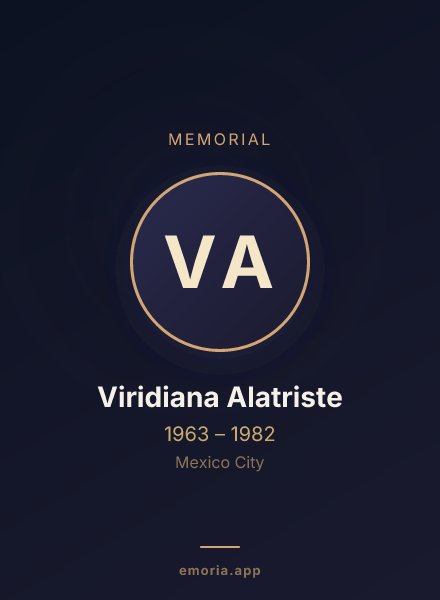 Memorial portrait of Viridiana Alatriste