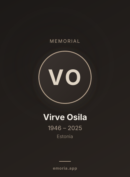 Memorial portrait of Virve Osila
