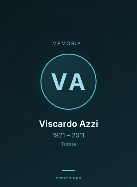 Memorial portrait of Viscardo Azzi