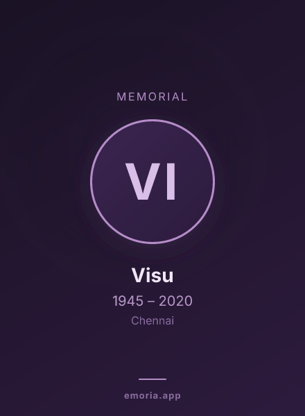 Memorial portrait of Visu