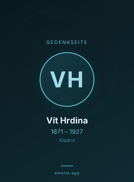Gedenkportrait von Vít Hrdina