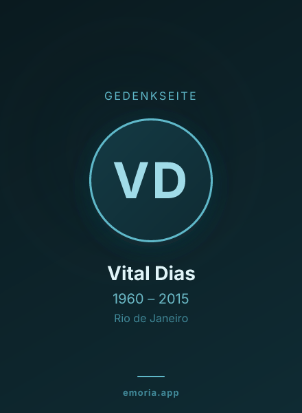 Gedenkportrait von Vital Dias