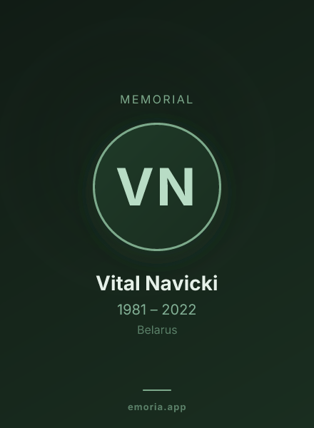 Memorial portrait of Vital Navicki
