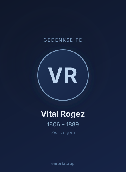 Gedenkportrait von Vital Rogez