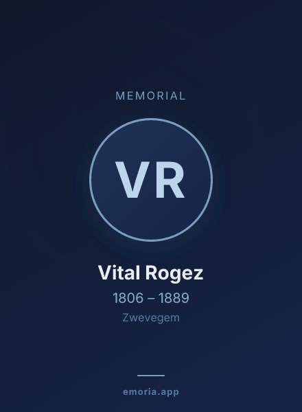 Memorial portrait of Vital Rogez