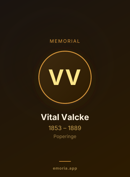 Memorial portrait of Vital Valcke