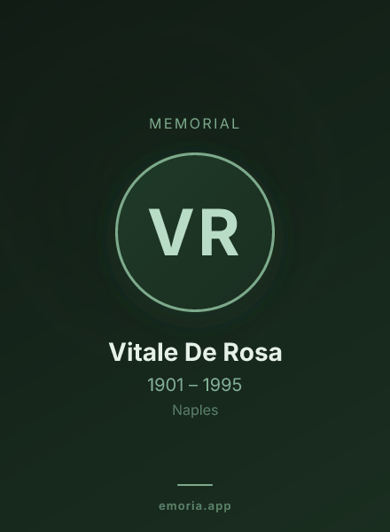 Memorial portrait of Vitale De Rosa